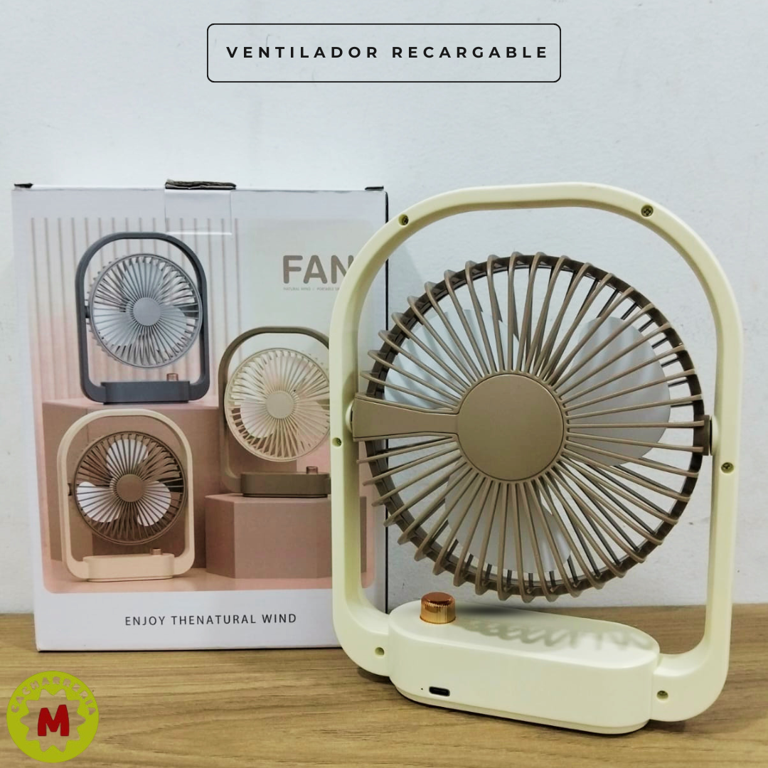 Ventilador Recargable Portátil USB