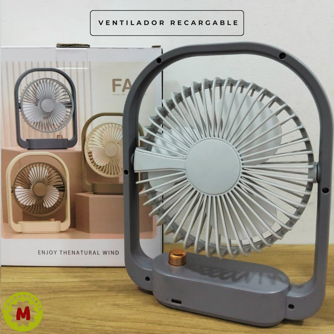 Ventilador Recargable Portátil USB