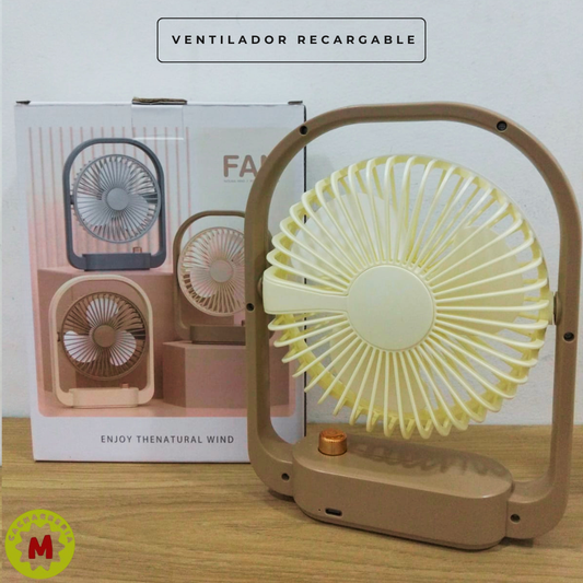 Ventilador Recargable Portátil USB